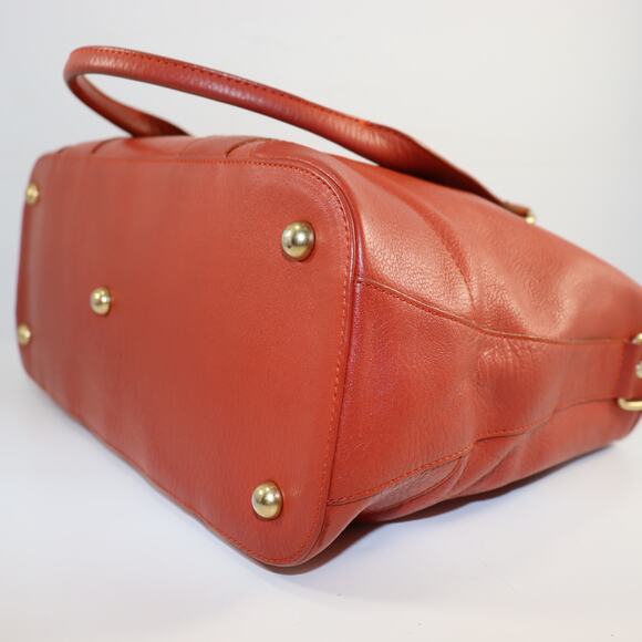 Vintage Chloé Large Burnt Orange Leather Tote - Picture 5 of 9